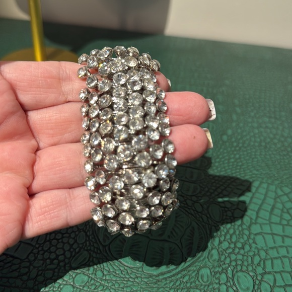 Anthropologie Dazzling Silver Crystal Bracelet - Picture 4 of 5